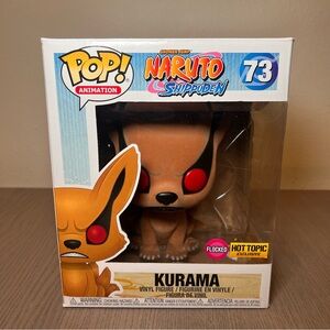 FUNKO POP ! NARUTO SHIPPUDEN - KURUMA ( FLOCKED ) HOT TOPIC EXCLUSIVE